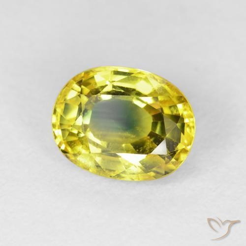 9,17 ctw natürlicher Erdiges Gold Saphir, Oval, VS