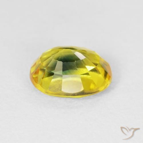 9,17 ctw natürlicher Erdiges Gold Saphir, Oval, VS