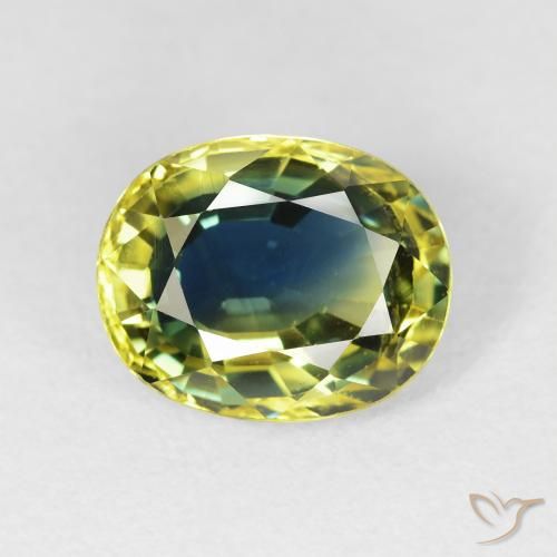 4.18ct Natürlicher Mehrfarbig Saphir, Oval, VS