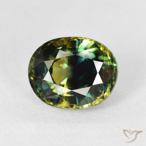 3.97ct Natürlicher Tiefes Waldgrün Saphir, Oval, VS