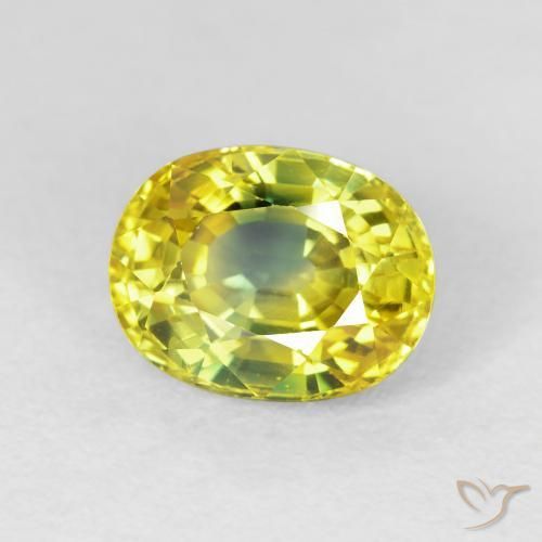 9,17 ctw natürlicher Mittleres Gold Saphir, Oval, VS