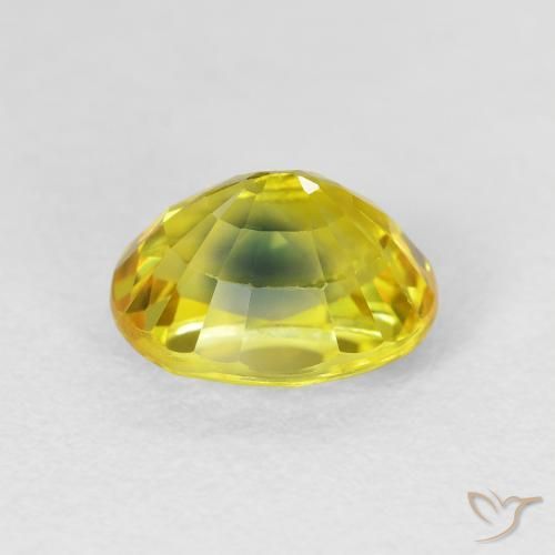 9,17 ctw natürlicher Mittleres Gold Saphir, Oval, VS