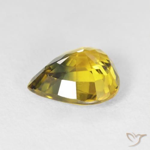 9,17 ctw natürlicher Tiefes Goldbraun Saphir, Birnenform, VS