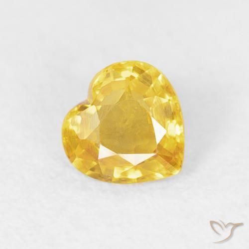 9,17 ctw natürlicher gold-orange Saphir, Herz, VVS-VS