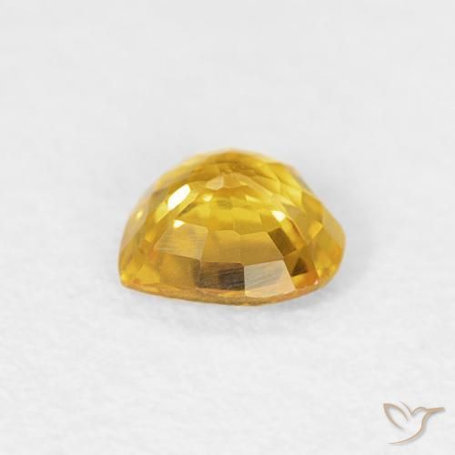 9,17 ctw natürlicher gold-orange Saphir, Herz, VVS-VS