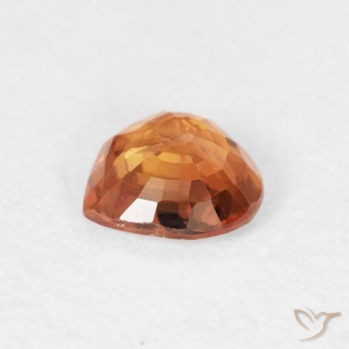 9,17 ctw natürlicher Amber Orange Saphir, Herz, VVS-VS