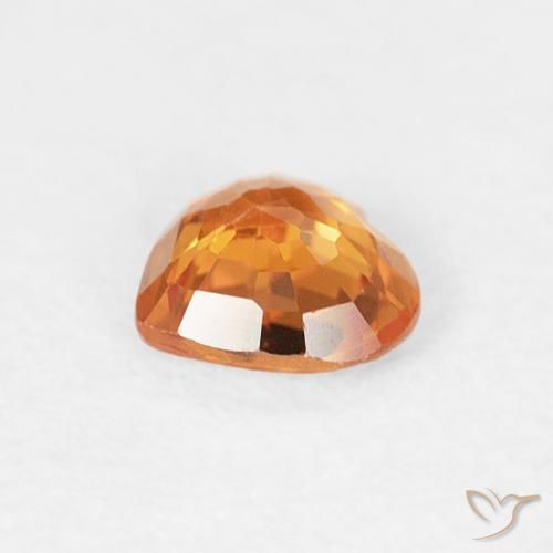 9,17 ctw natürlicher Mittelorange Saphir, Herz, VVS-VS