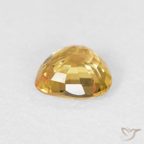 9,17 ctw natürlicher Golden Saphir, Herz, VVS-VS