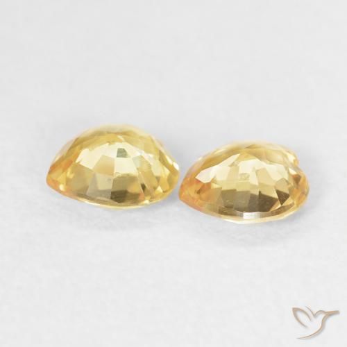 0.78 ct natürliche Golden Saphir-Edelsteine, Herz, VS