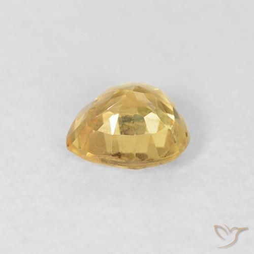 9,17 ctw natürlicher Mittleres Gold Saphir, Herz, VS