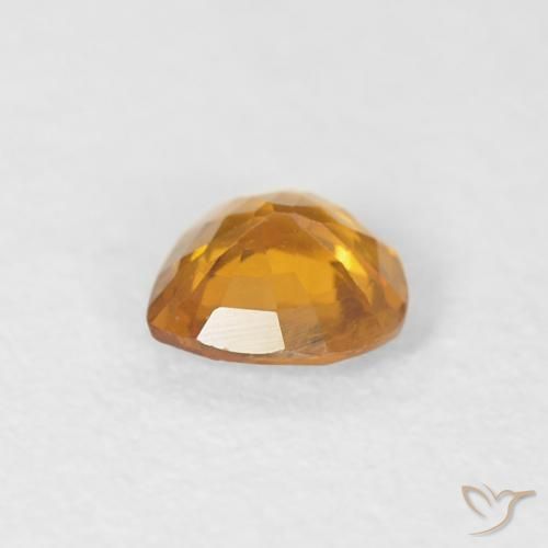 9,17 ctw natürlicher Dunkelorange Saphir, Herz, VS