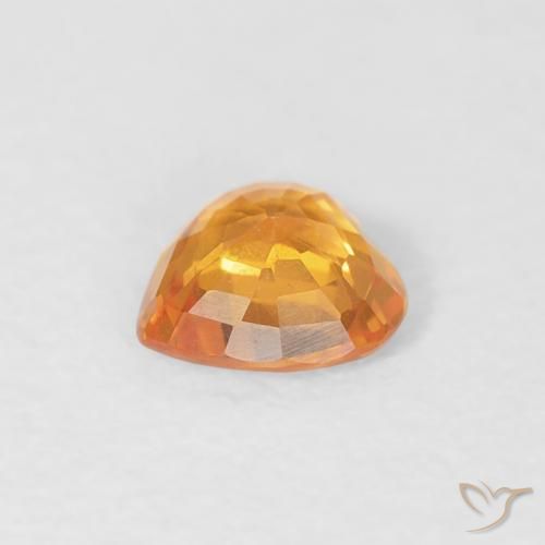 9,17 ctw natürlicher Mittelorange Saphir, Herz, VS