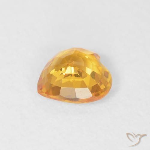 9,17 ctw natürlicher Mittelorange Saphir, Herz, VS