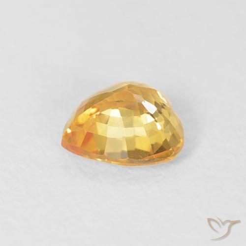 9,17 ctw natürlicher gold-orange Saphir, Herz, VS