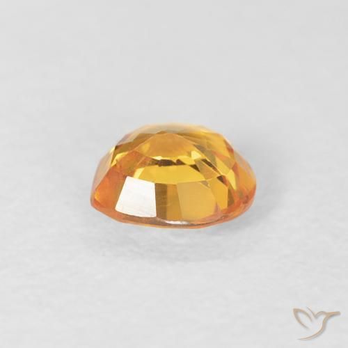 9,17 ctw natürlicher Orange-Gold Saphir, Herz, VS