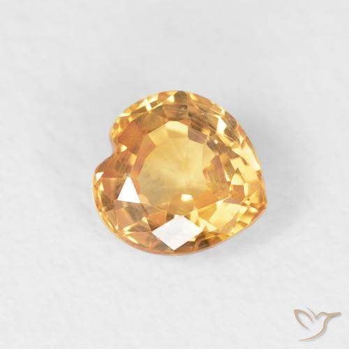9,17 ctw natürlicher Golden Saphir, Herz, VVS-VS