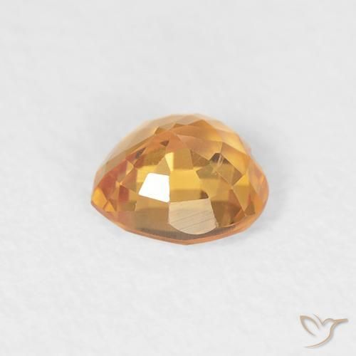 9,17 ctw natürlicher Golden Saphir, Herz, VVS-VS
