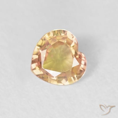 0.33ct Natürlicher Mehrfarbig Saphir, Herz, VVS-VS