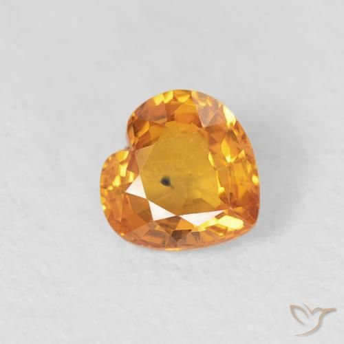 9,17 ctw natürlicher Golden Saphir, Herz, VS