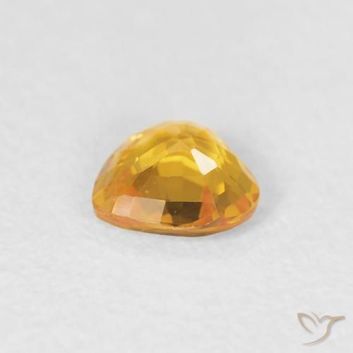 9,17 ctw natürlicher Mittel Orange-Gold Saphir, Herz, VS