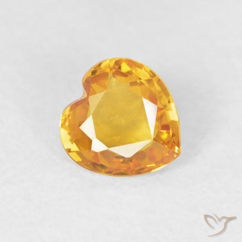 9,17 ctw natürlicher Golden Saphir, Herz, VS