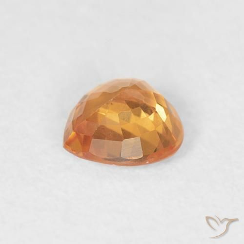 9,17 ctw natürlicher hellorange Saphir, Herz, VVS-VS