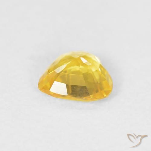 9,17 ctw natürlicher Golden Saphir, Herz, VVS-VS