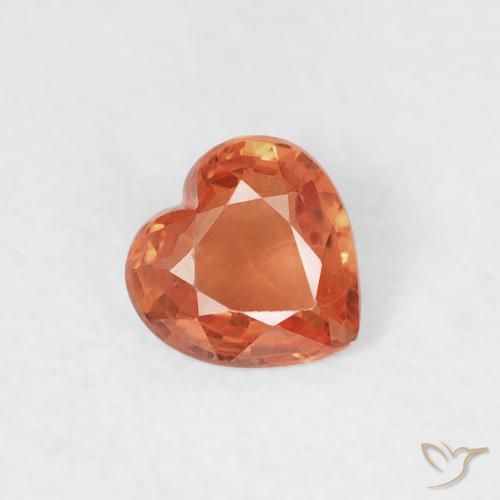0.39ct Natürlicher Mittelrot Saphir, Herz, VS