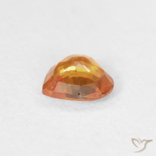9,17 ctw natürlicher Aprikose Orange Saphir, Herz, VS