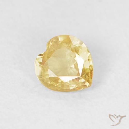 9,17 ctw natürlicher Hell Gold Saphir, Herz, VS