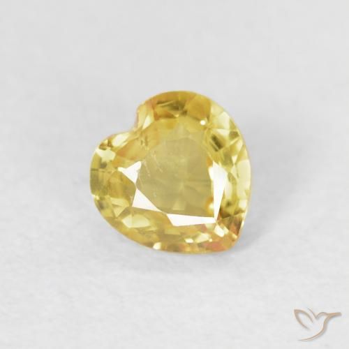9,17 ctw natürlicher Hell Gold Saphir, Herz, VS