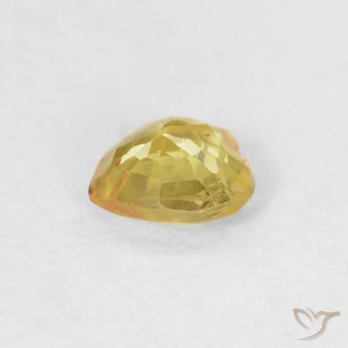 9,17 ctw natürlicher Hell Gold Saphir, Herz, VS