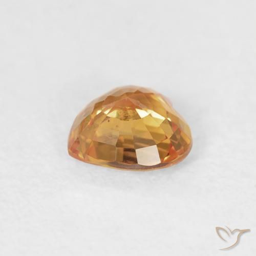 9,17 ctw natürlicher Orange-Gold Saphir, Herz, VS