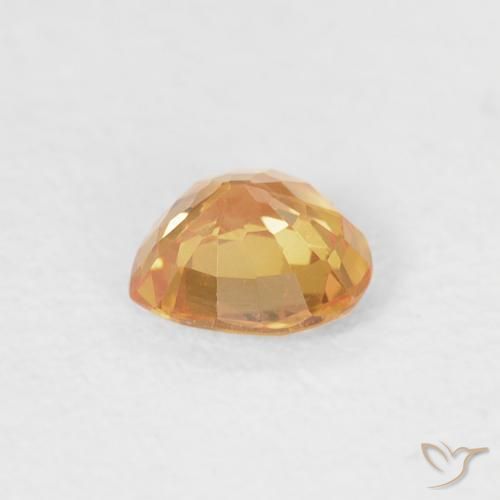 9,17 ctw natürlicher Orange-Gold Saphir, Herz, VS