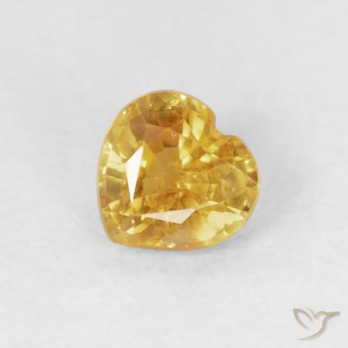9,17 ctw natürlicher Golden Saphir, Herz, VS-SI