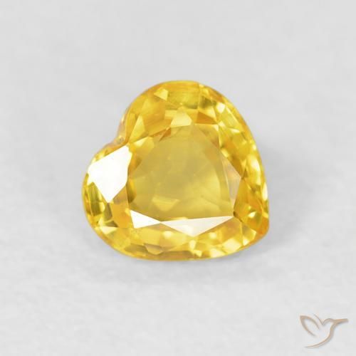 9,17 ctw natürlicher gold-orange Saphir, Herz, VVS-VS