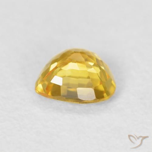 9,17 ctw natürlicher gold-orange Saphir, Herz, VVS-VS