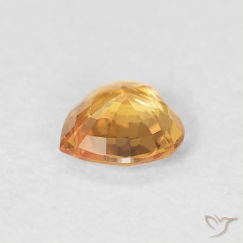 9,17 ctw natürlicher Orange-Gold Saphir, Herz, VVS