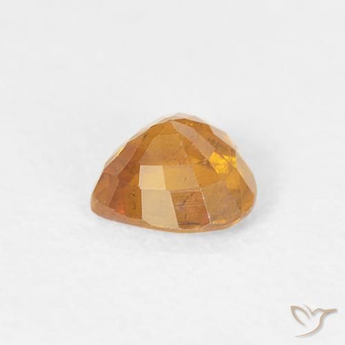 9,17 ctw natürlicher Amber Orange Saphir, Herz, VS-SI