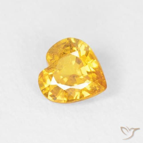 9,17 ctw natürlicher Golden Saphir, Herz, VS-SI