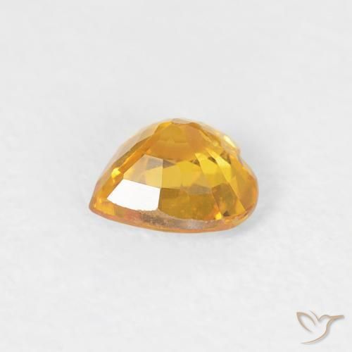9,17 ctw natürlicher Golden Saphir, Herz, VS-SI