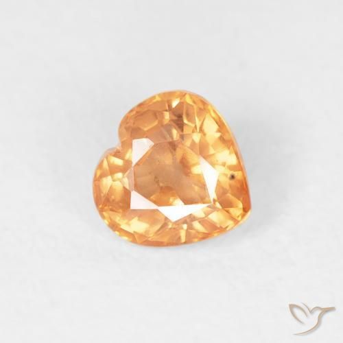 9,17 ctw natürlicher Mittelorange Saphir, Herz, VS