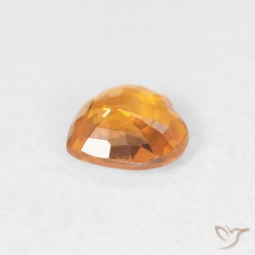 9,17 ctw natürlicher Aprikose Orange Saphir, Herz, VS