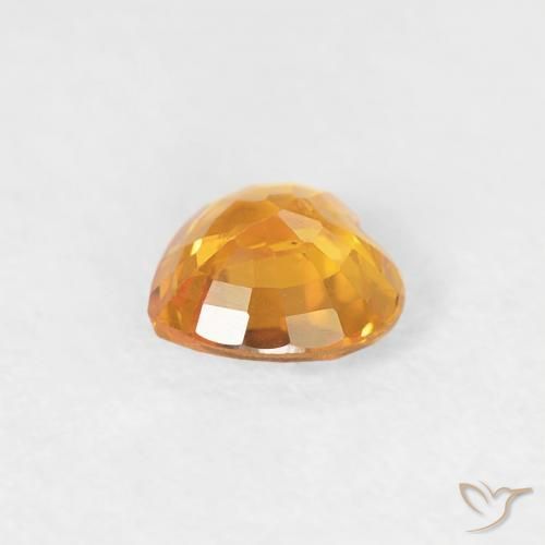 9,17 ctw natürlicher Mittelorange Saphir, Herz, VS