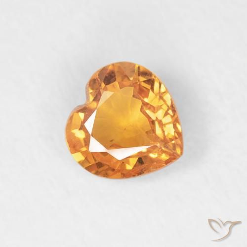 9,17 ctw natürlicher Aprikose Orange Saphir, Herz, VS