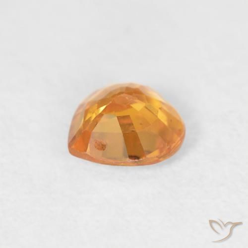 9,17 ctw natürlicher Aprikose Orange Saphir, Herz, VS