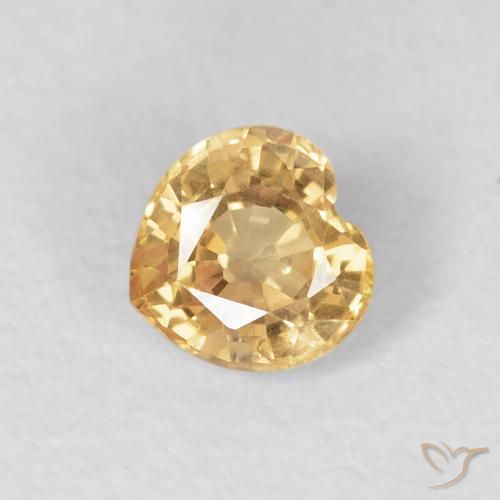 9,17 ctw natürlicher Golden Saphir, Herz, VS
