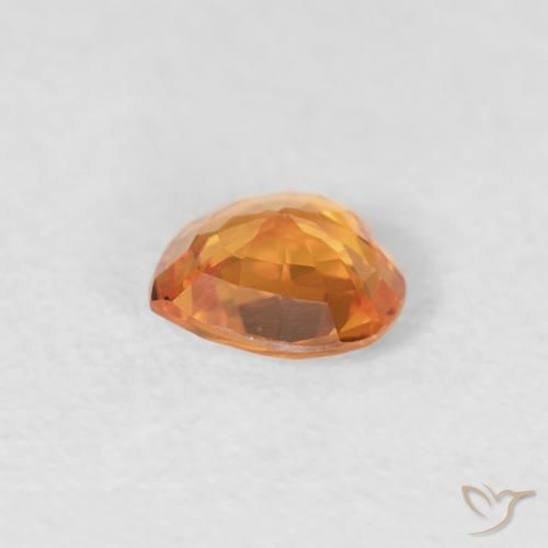 9,17 ctw natürlicher Mittelorange Saphir, Herz, VVS