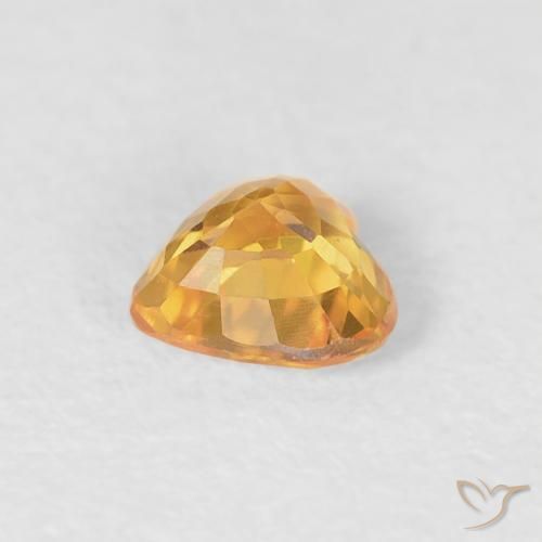 9,17 ctw natürlicher Mittelorange Saphir, Herz, VVS