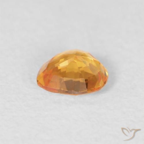 9,17 ctw natürlicher Orange-Gold Saphir, Herz, VVS